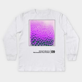 Animal Collective / Minimal Graphic Design Tribute Kids Long Sleeve T-Shirt